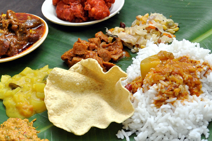 Banana leaf rice